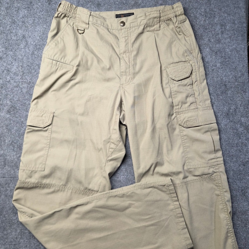 5.11 Tactical Taclite Pro Cargo Pants Mens 34x35 Khaki Ripstop 74273 Utility